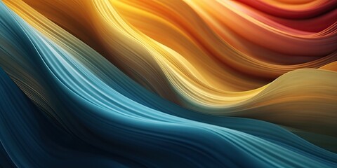 Canvas Print - Abstract multicolored swirling background, generative ai