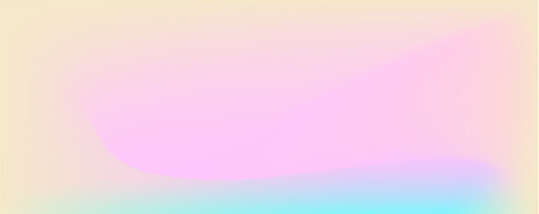 Aufkleber - Trendy blank minimalist poster with y2k aesthetic. Modern banner with blurred neon gradient. Vector background with noise and 3d holographic colors.