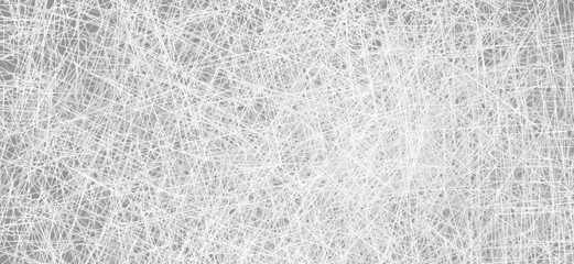 Poster - Abstract grey background textured with thin white lines. Vector graphics
