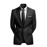 Fototapeta Zwierzęta - tuxedo suit mockup on transparent background ,generative ai