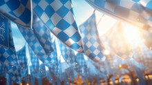 Background Of Abstract Bavaria Flags ,flags, Oktoberfest