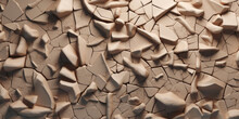 Mud Crack Soil Surface Background By Generative AI Tools