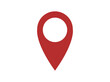 © SIRIYAWATHI - Map marker icon in vector, red Point.