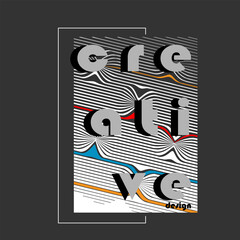 creative design text vector typography