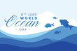 © starlineart - world ocean day background for protecting underwater ecosystem