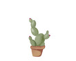 cactus succulent watercolor 