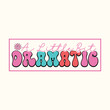 © CreativeTShirt - A Little Bit Dramatic Retro Y2k Sassy Girl Quotes SVG T-Shirt Design.