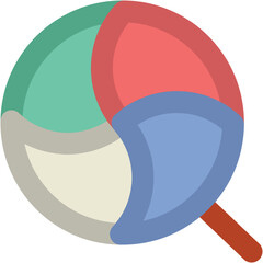 Sticker - Lollipop Bold Vector Icon

