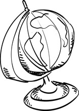 Mini Globe Handdrawn Illustration