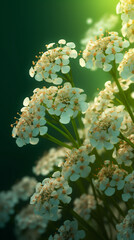 Canvas Print - Closeup beautiful small wild flowers background