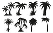© KiranHarak - Set Of Palm Tree Silhouettes