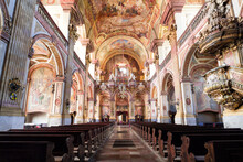 Interior Of The University Church In Wroclaw, Poland.