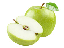 Delicious Green Apples Cut Out