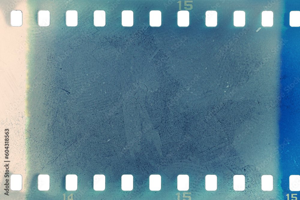 Dusty and grungy 35mm film texture or surface