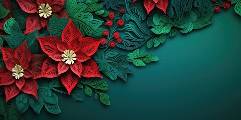 poinsettia , with generative ai