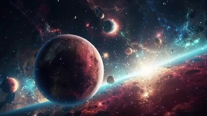 galaxy and nebula. abstract space background. endless universe with stars and galaxies in outer spac