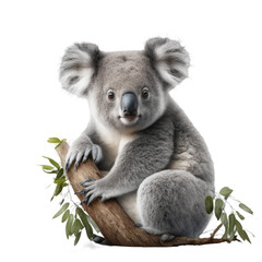 Wall Mural - koala isolated on white