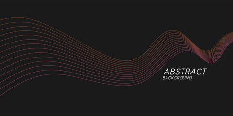 Poster - Vector illustration in minimal flat style. Abstract background.