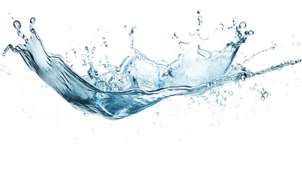 Wall Mural - water splash isolated on white.