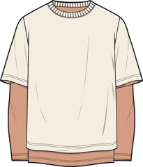 Canvas Print - UNISEX WEAR TEE SHIRTS VECTOR SKETCH