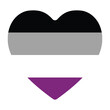 Asexual Pride flag. International asexual pride flag