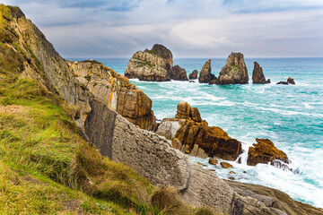 Sticker - Rocky coastline of the Atlantic