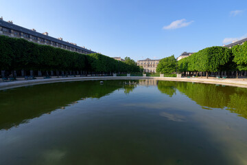 Poster - The garden of the Palais-Royal in Paris city