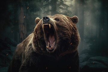 roaring bear - captivating cinematic wildlife photography