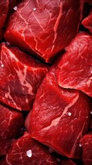 Fresh raw beef meat. Generative AI