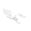 Map of the Central American region as a crumpled paper cut-out isolated on transparent background