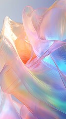 Poster - Colorful Matter on Light Purple Background Generated by AI
