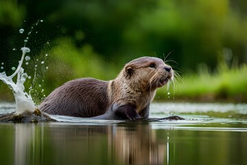 Sticker - A playful sea lion/seal otter floating on its back