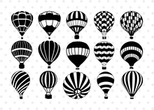 Hot Air Balloon SVG, Air Balloon Silhouette, Hot Air Svg, Balloon Rides Svg, Air Balloon Bundle