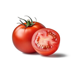 Wall Mural - tomato isolated on white