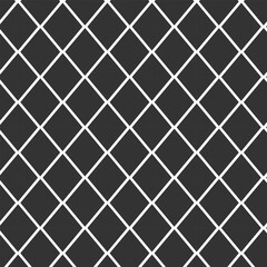 Poster - abstract geometric minimalist grey rhombus pattern art.