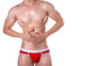 © vladorlov - Health problems. Man and pain. White background.