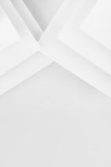 Poster - geometric abstract white background with lines and angles in simple contemporary graphic style, top 