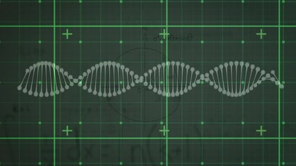 Poster - Animation of dna strand spinning and data processing over grid