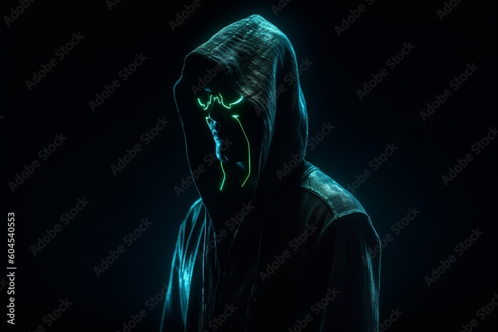 Unseen Shadows: Anonymous Hacker with Hoodie, Embodying the Concept of ...