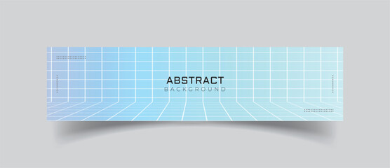Wall Mural - linkedin banner with abstract pattern background