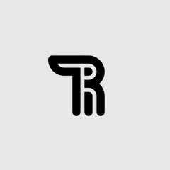 Poster - r - rabbit. letter r in the shape of rabbit.