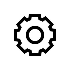 Aufkleber - settings icon symbol, gear wheel icons. Cogwheel sign. web vector icon