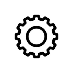 Aufkleber - settings icon symbol, gear wheel icons. Cogwheel sign. web vector icon
