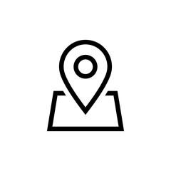 Fototapete - location icon pin sign, map pointer place marker icons. web vector icon