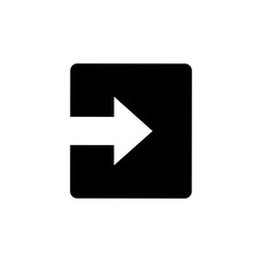 Poster - Login icon with arrow symbol. web vector icon