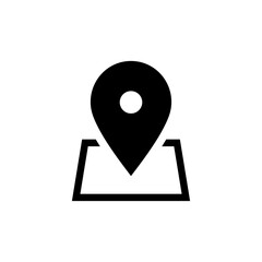 Fototapete - location icon pin sign, map pointer place marker icons. web vector icon