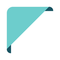 Poster - corner shape element