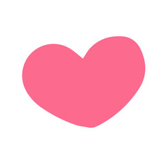 Poster - cute pink heart shape