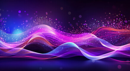 Wall Mural - abstract neon glow background. generative ai