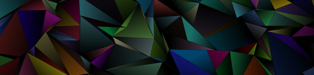 Wall Mural - 3d Triangles, abstract  background. Design wallpaper.